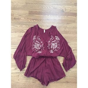 XS Free People Love is All Around Romper